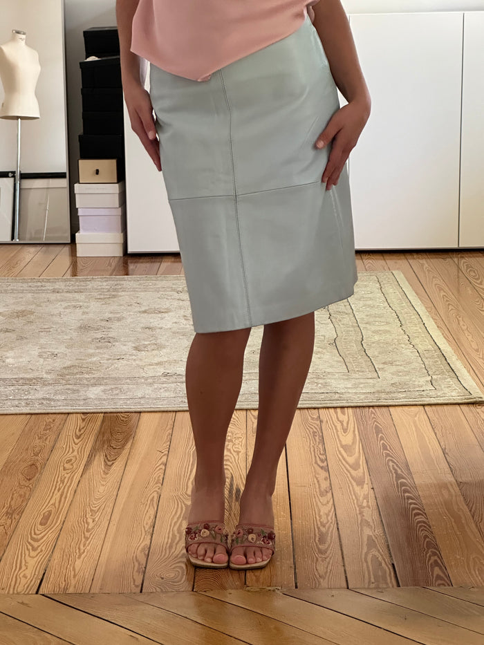 Vintage Leather Skirt (xs/s)