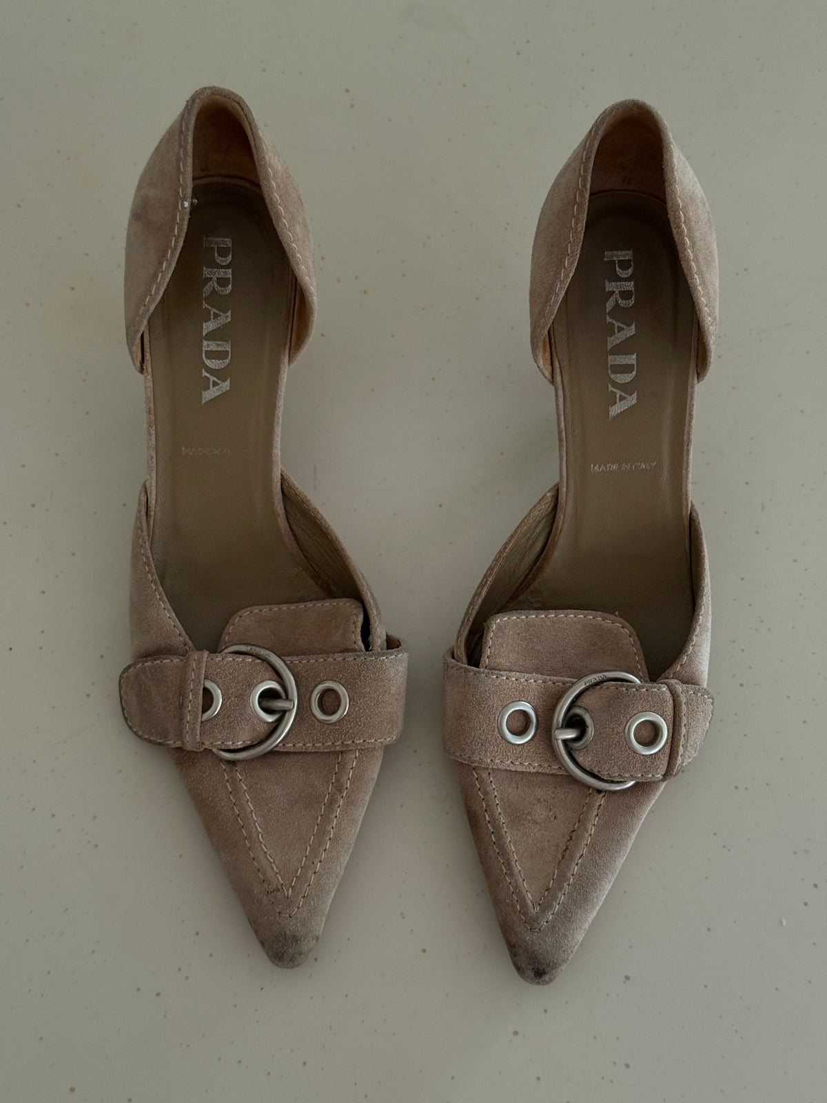Prada Suede Heels (38)