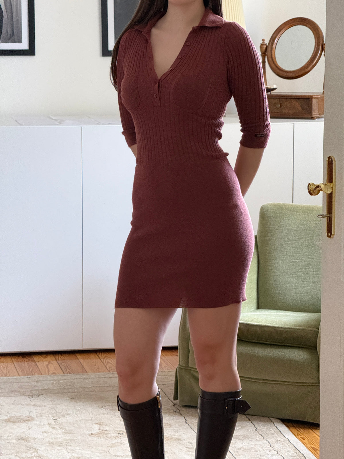 Vintage Wool Dress (xs)
