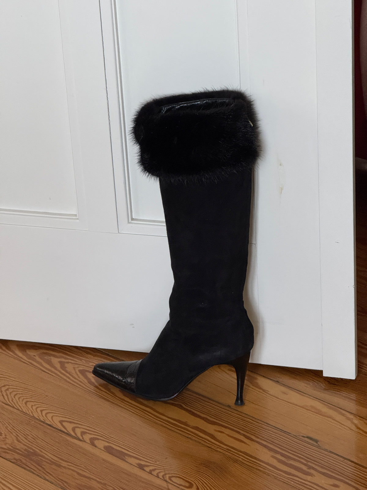 Sergio Rossi Fur Boots (35,5)