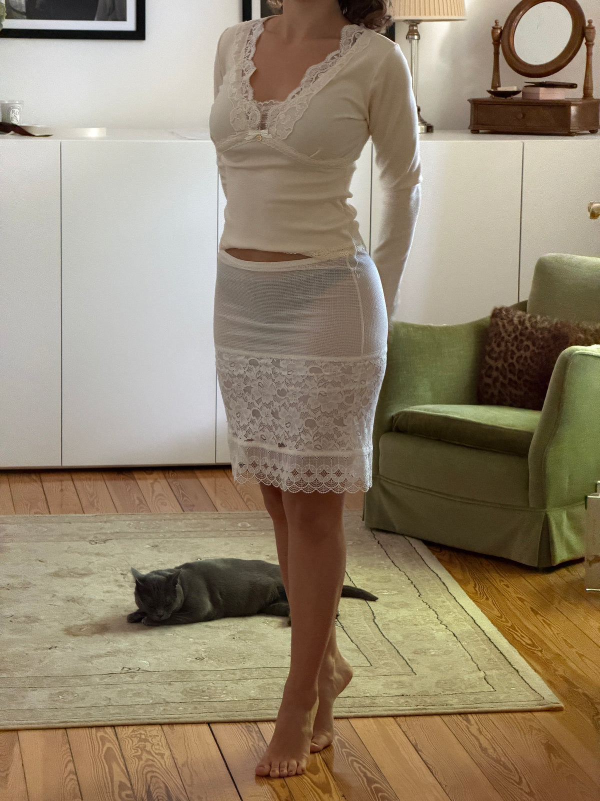Vintage Lingerie Skirt (s)