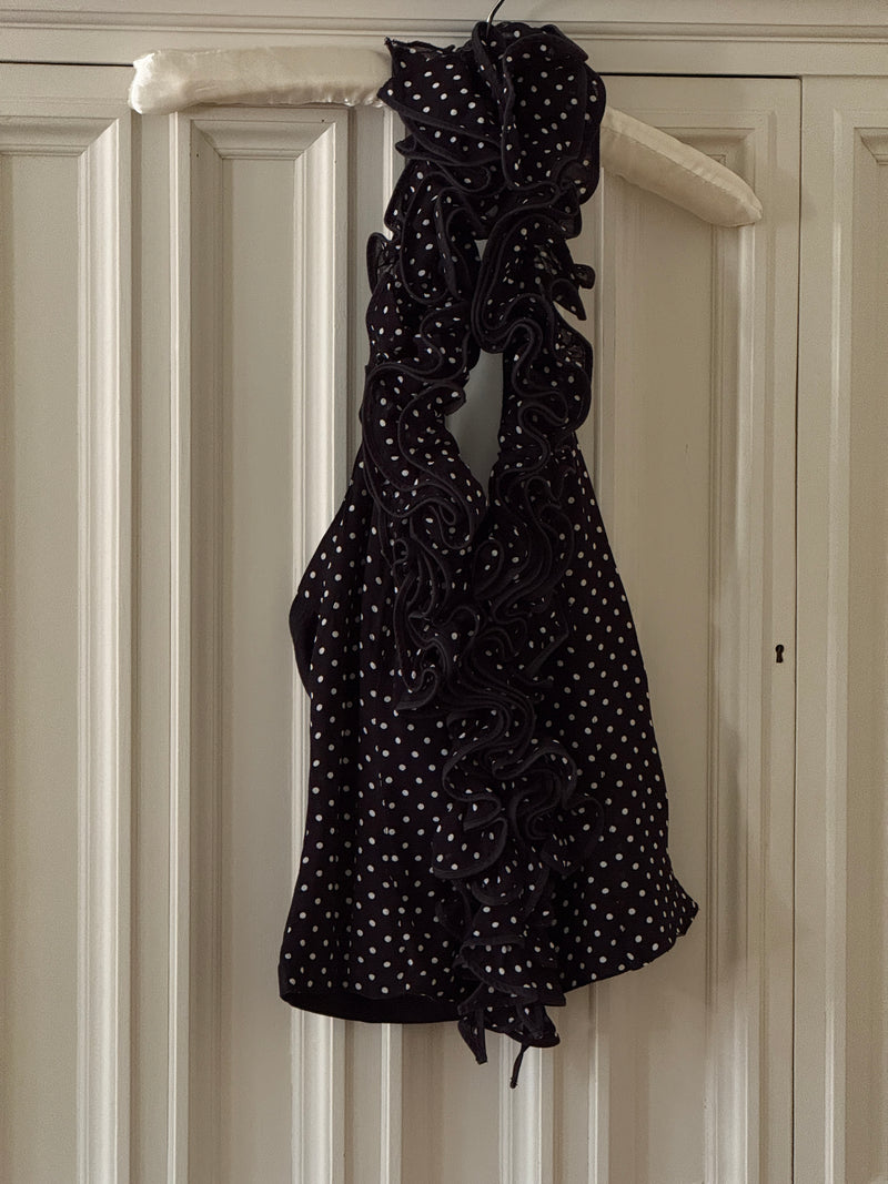 Polka Dot Ruffle Top (s)