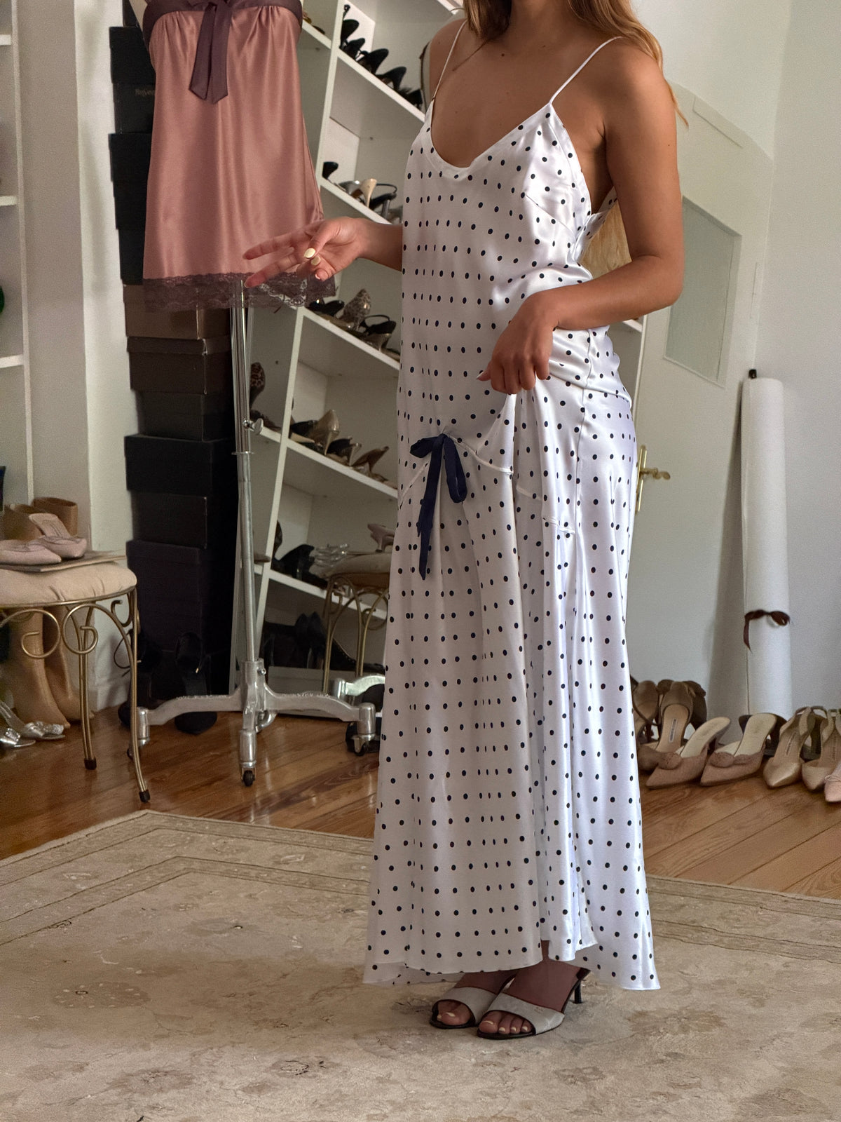 Polka Dot Lingerie Dress (m)