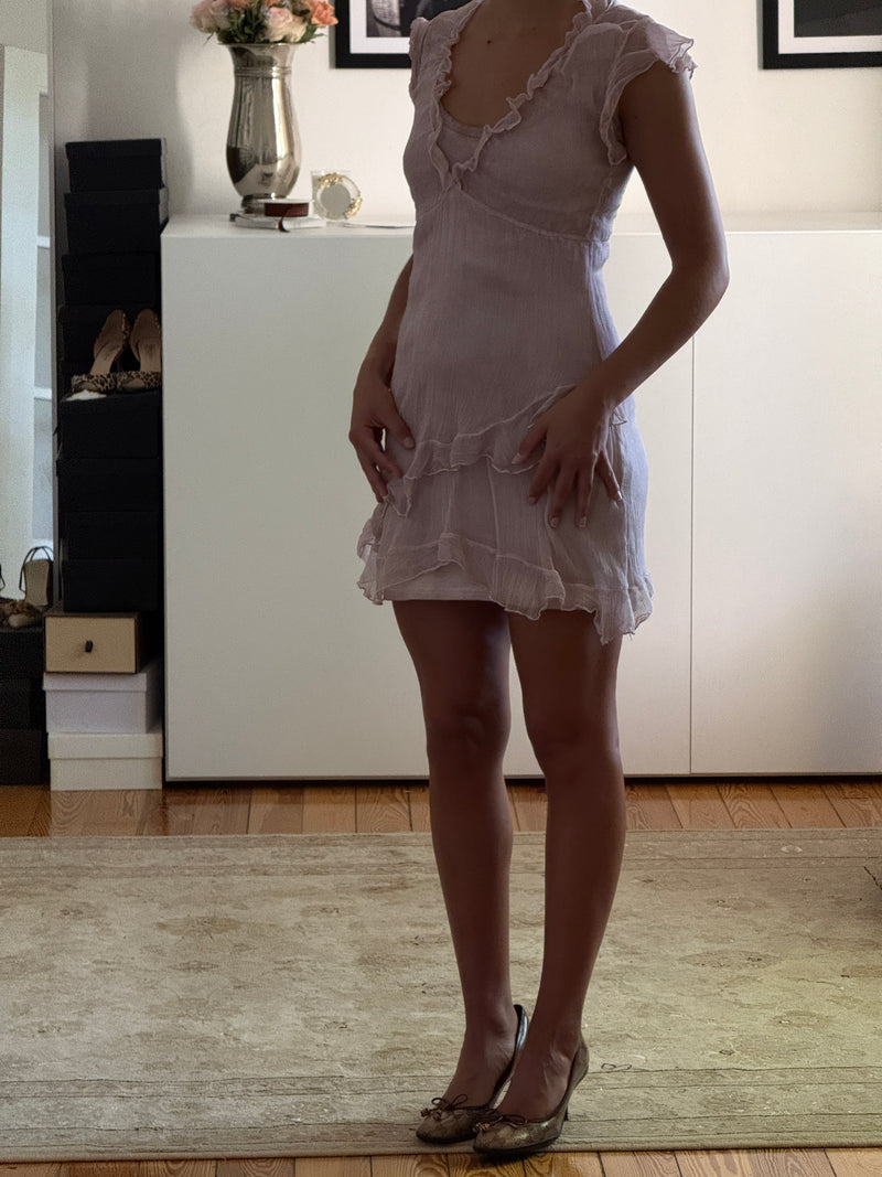 Silk Ruffle Dress (s)