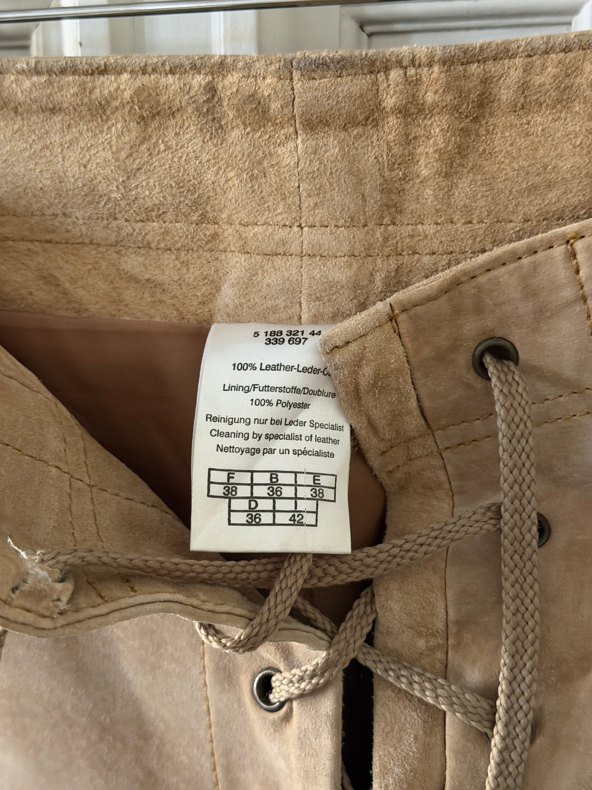 Suede Leather Pants (s)