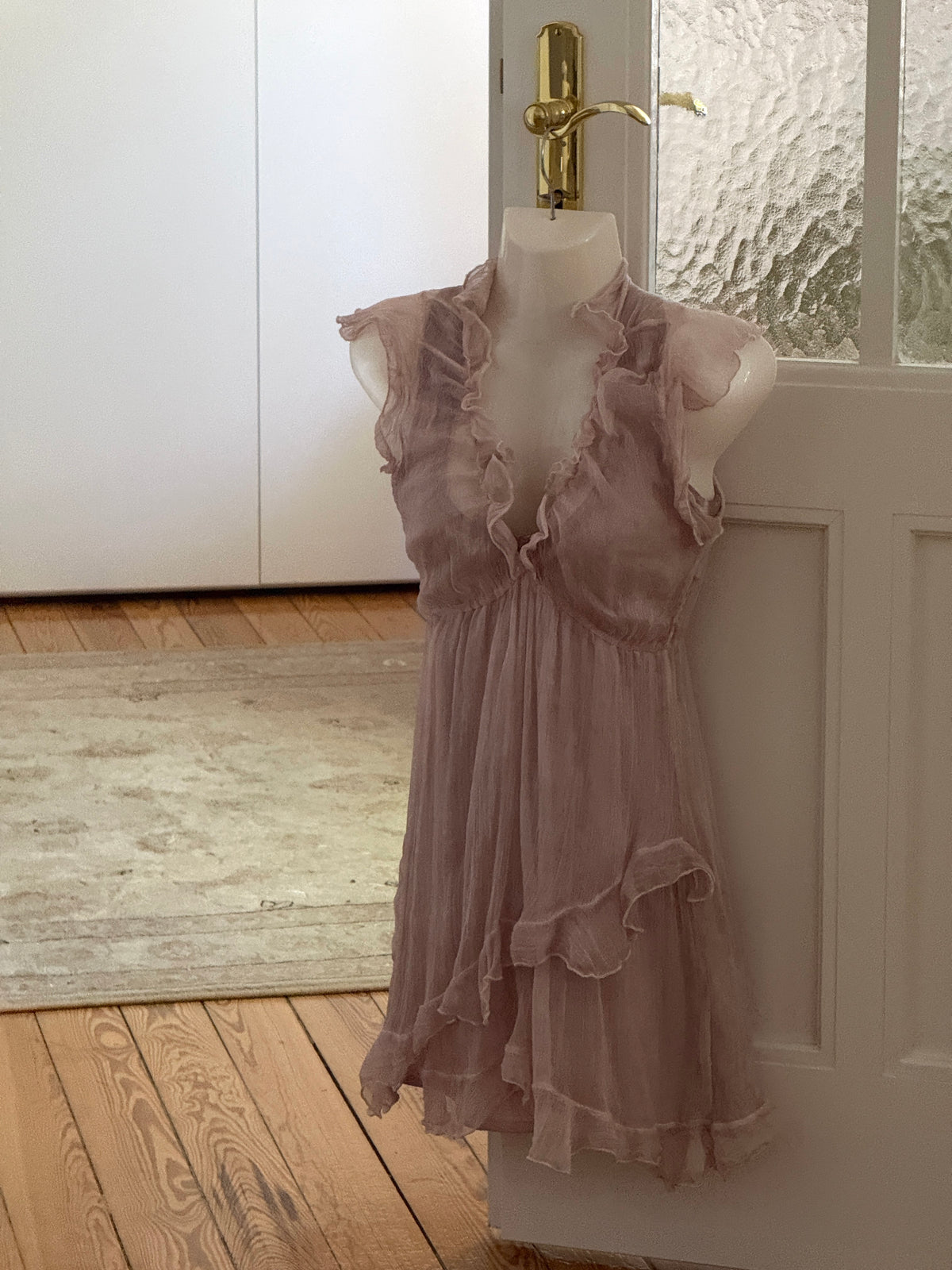 Silk Ruffle Dress (s)