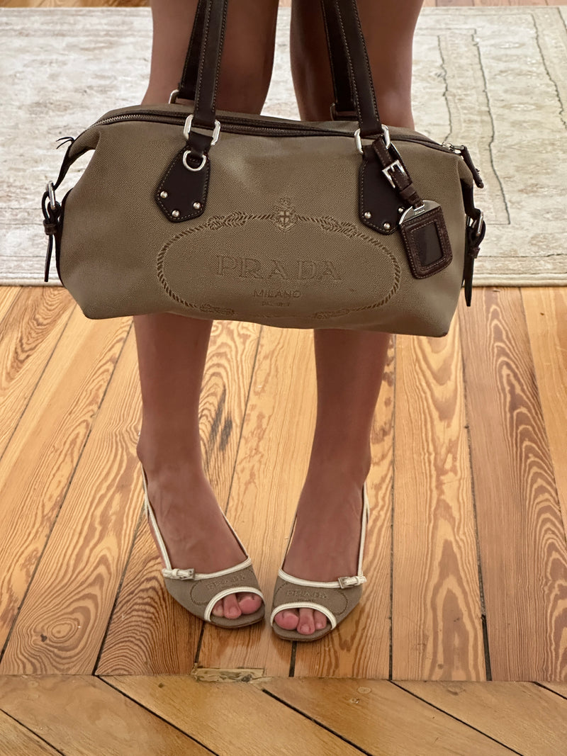 Prada Jacquard Heels (37)