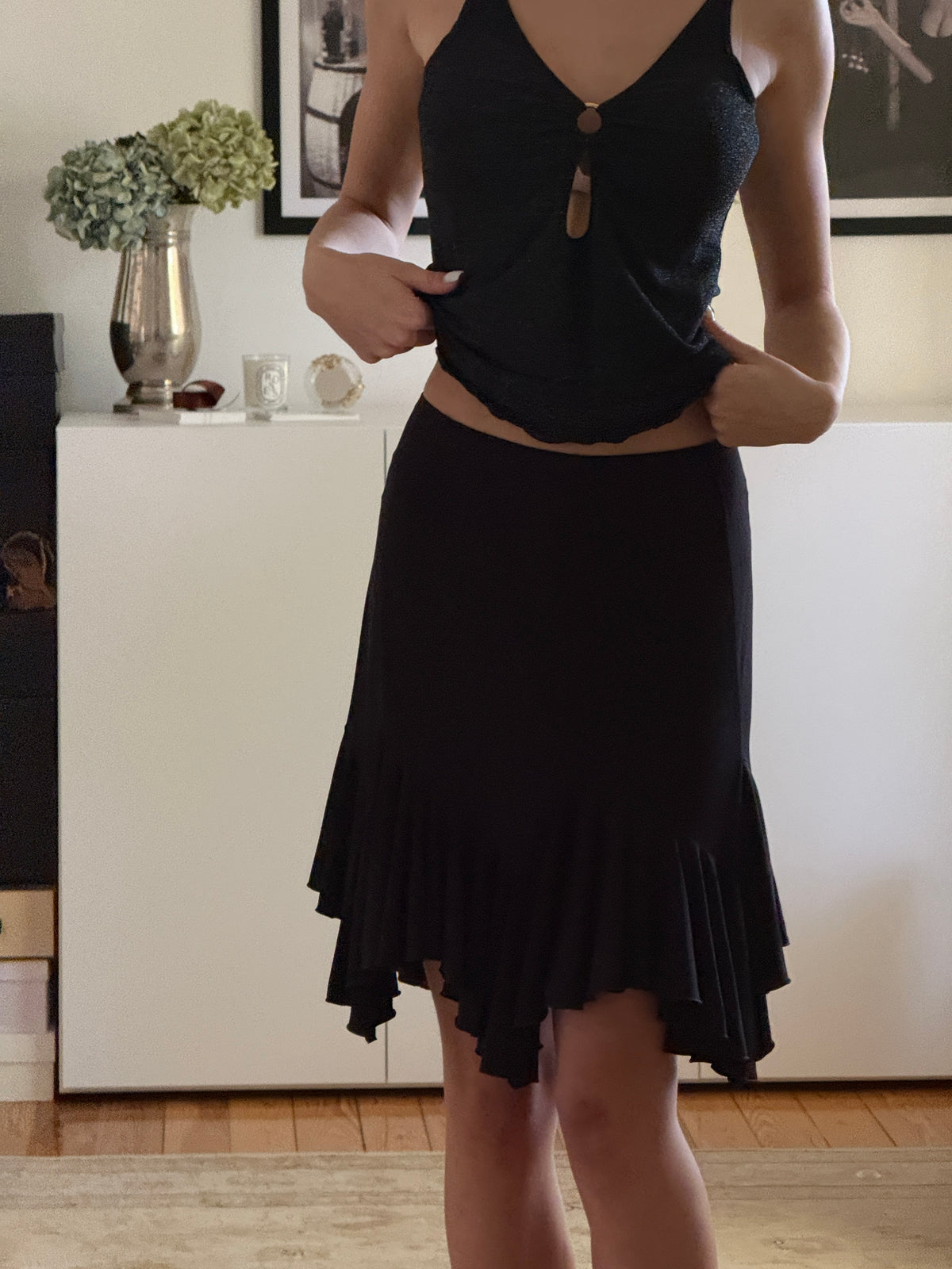 Vintage Ruffle Skirt (m)