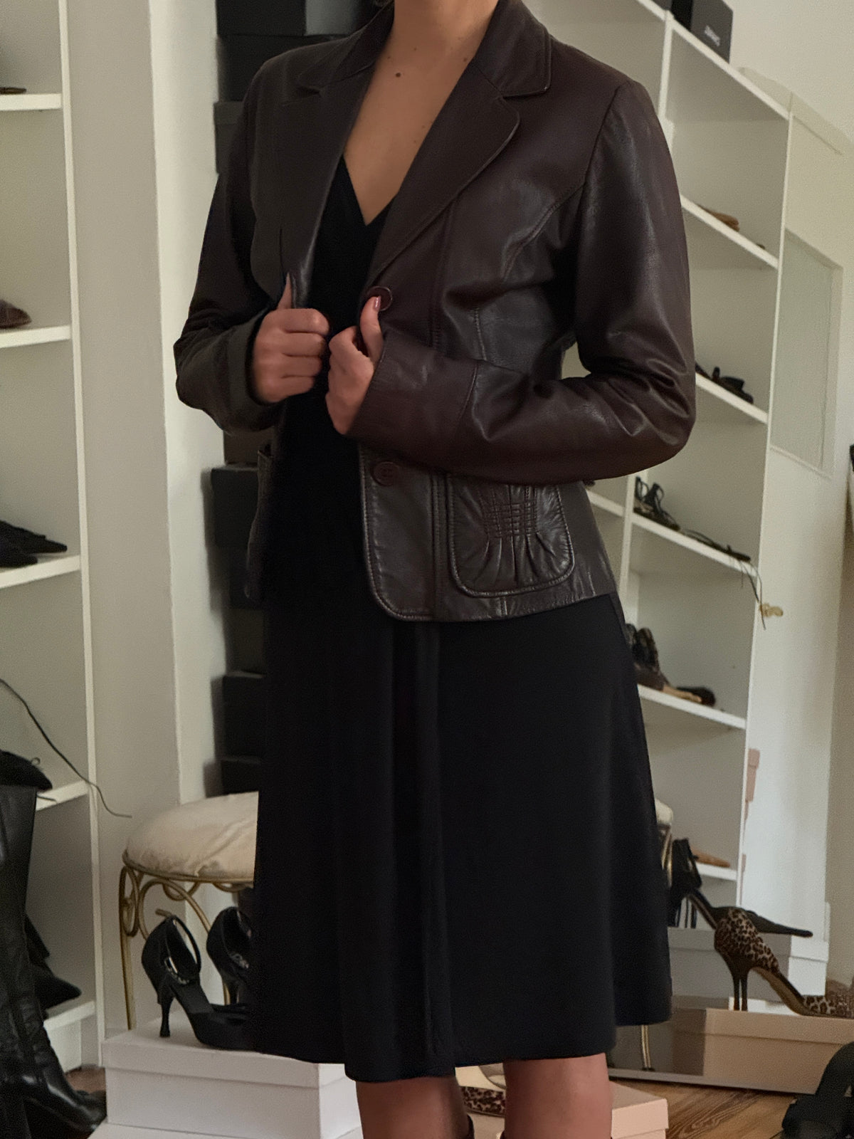 Max & Co. Leather Jacket (s)