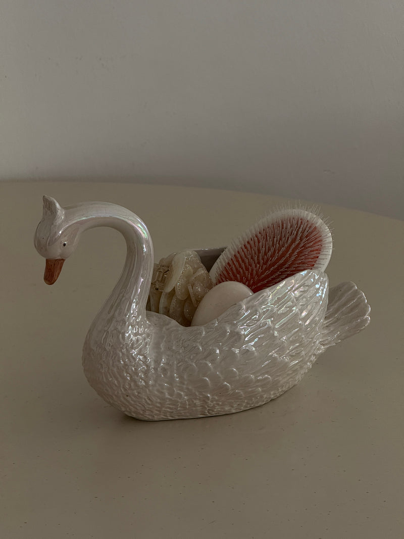 Vintage Swan Planter