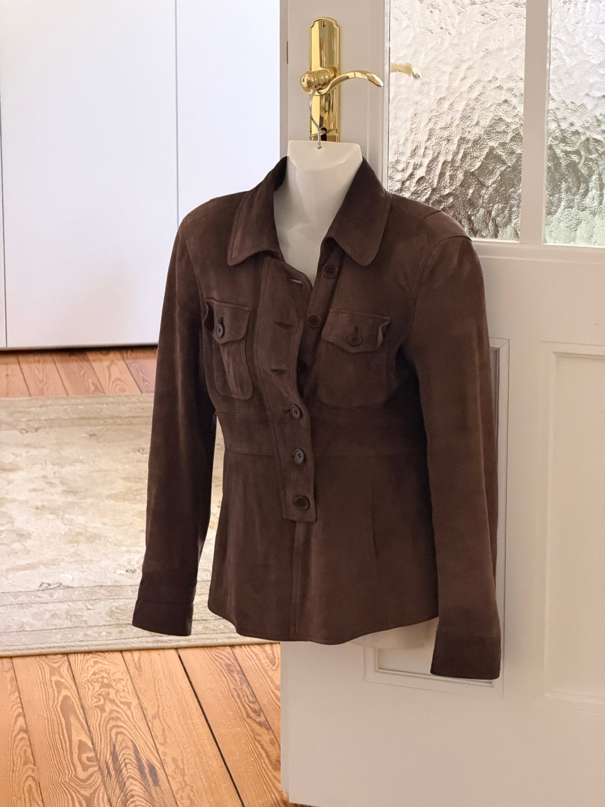 Suede Leather Coat (xs)