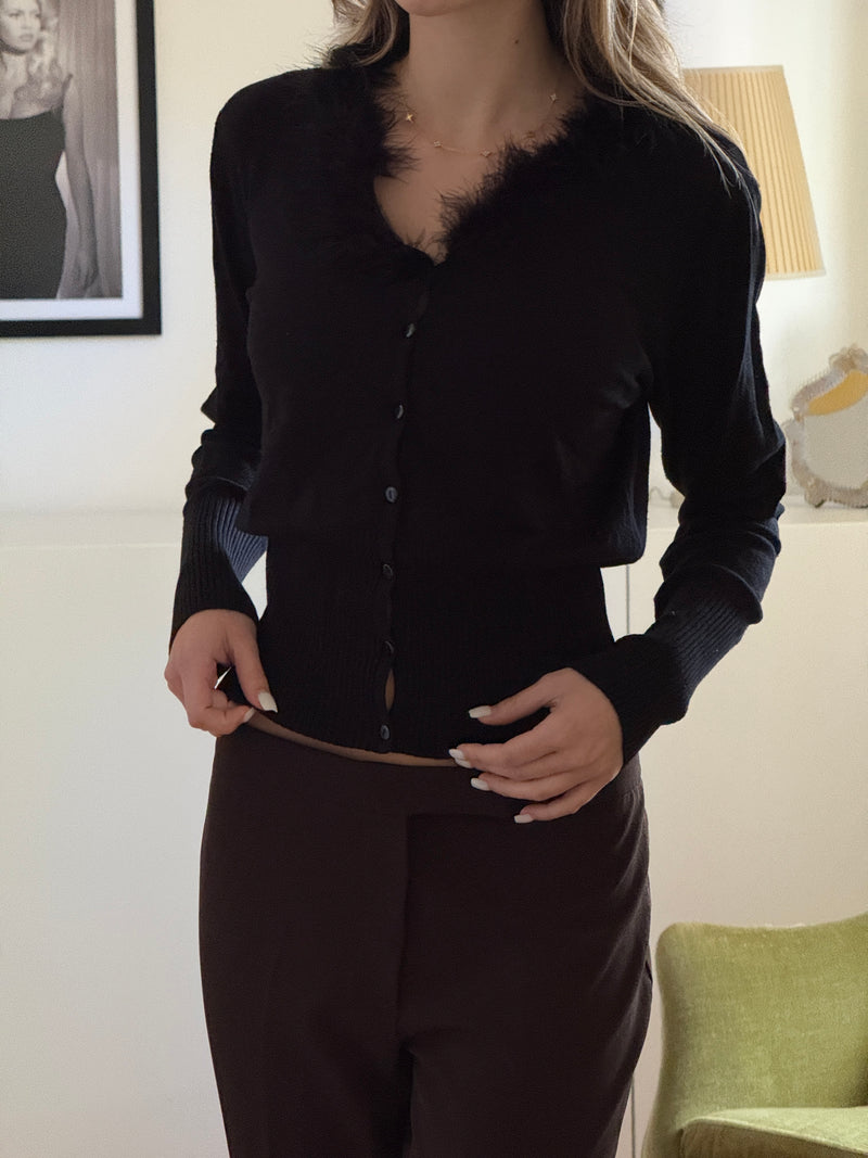 Fake Fur Cardigan (m)