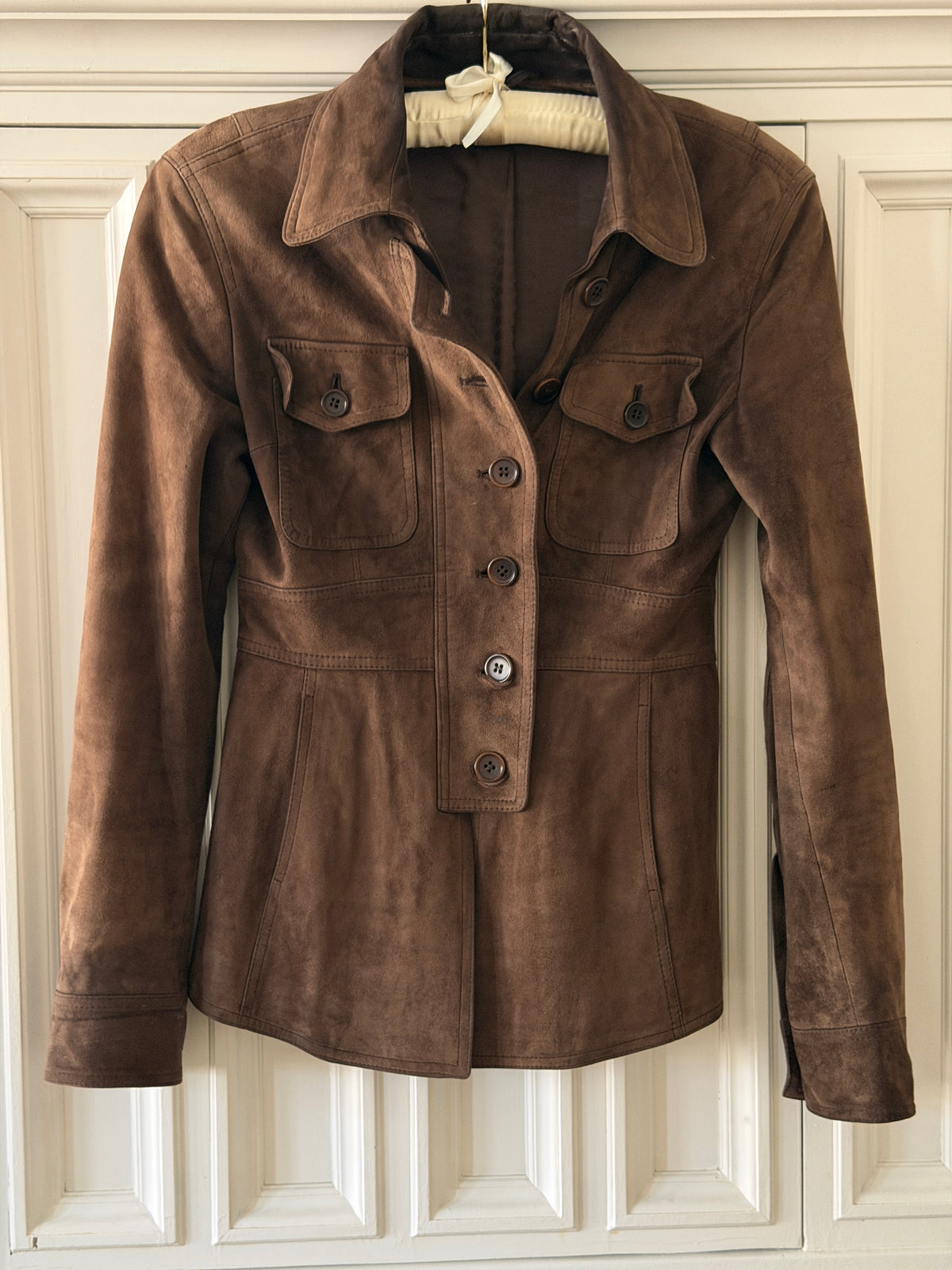 Suede Leather Coat (xs)
