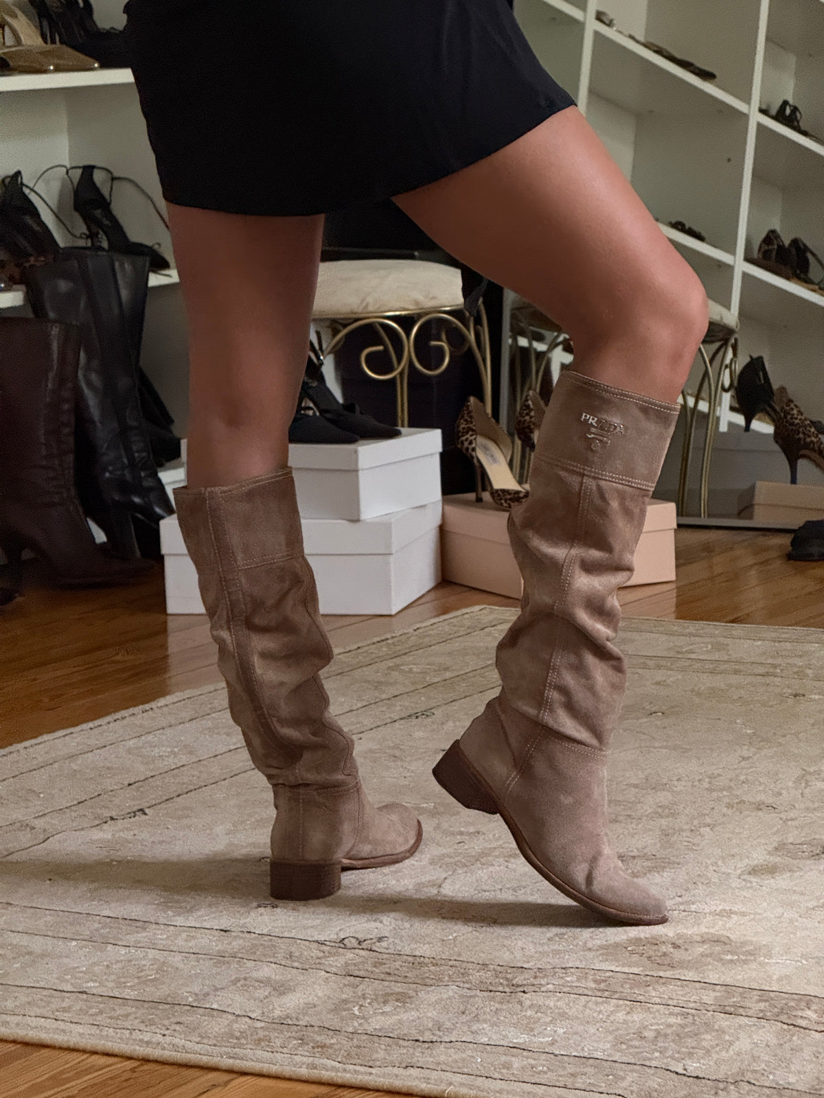 Prada Suede Boots (37)