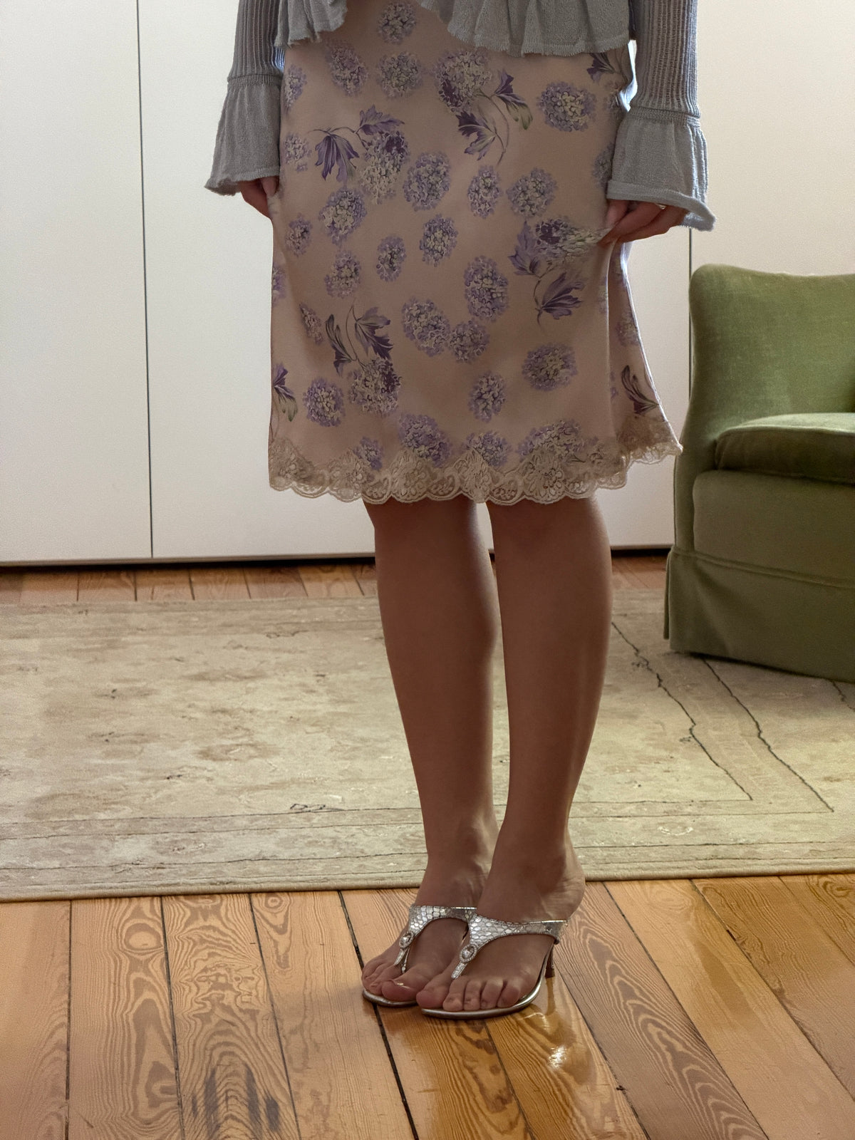 Vintage Silk Skirt (xs)