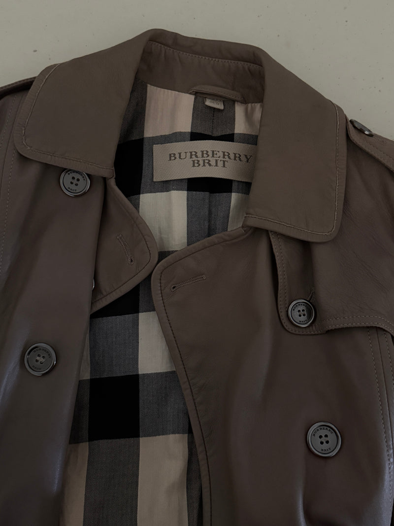 Burberry Leather Jacket (xs)