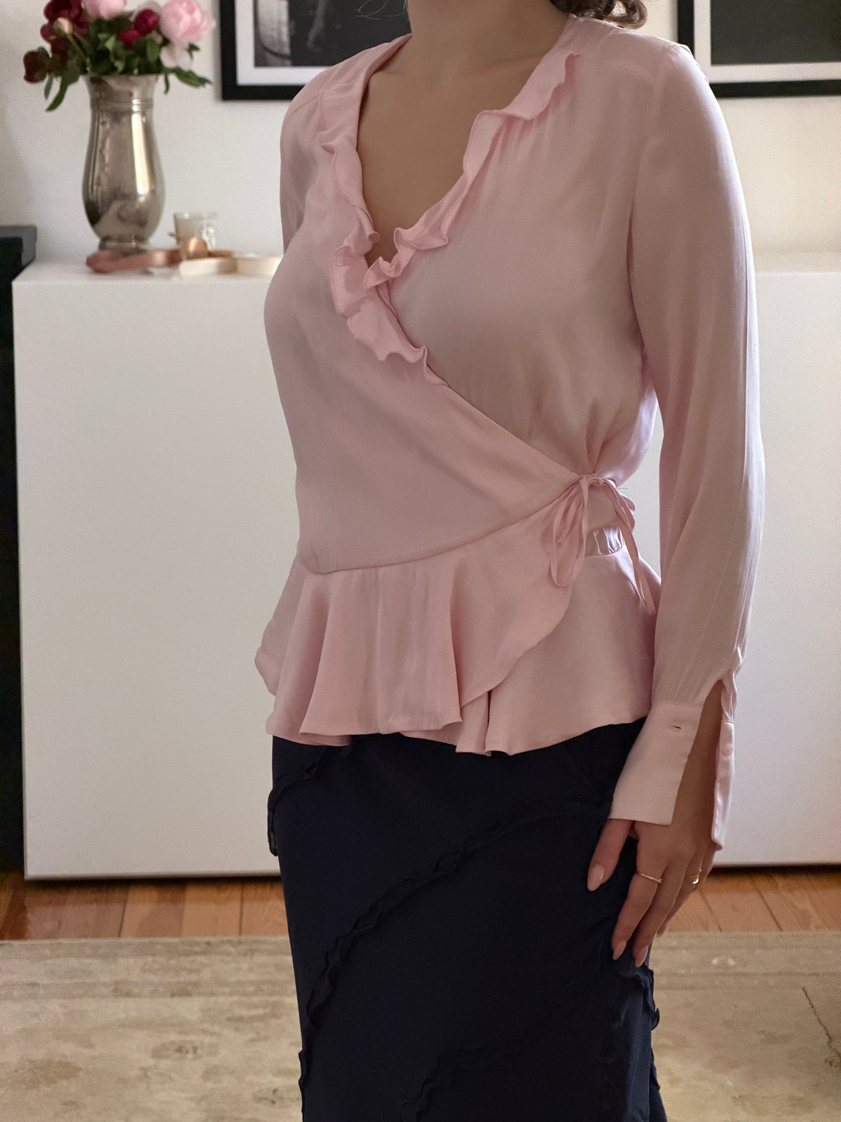 Vintage Ruffle Top (xs/s)