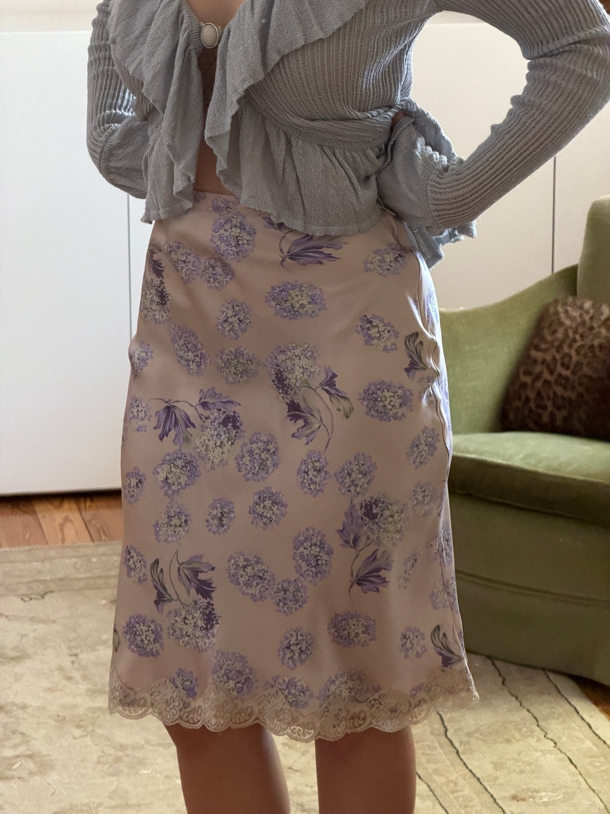 Vintage Silk Skirt (xs)