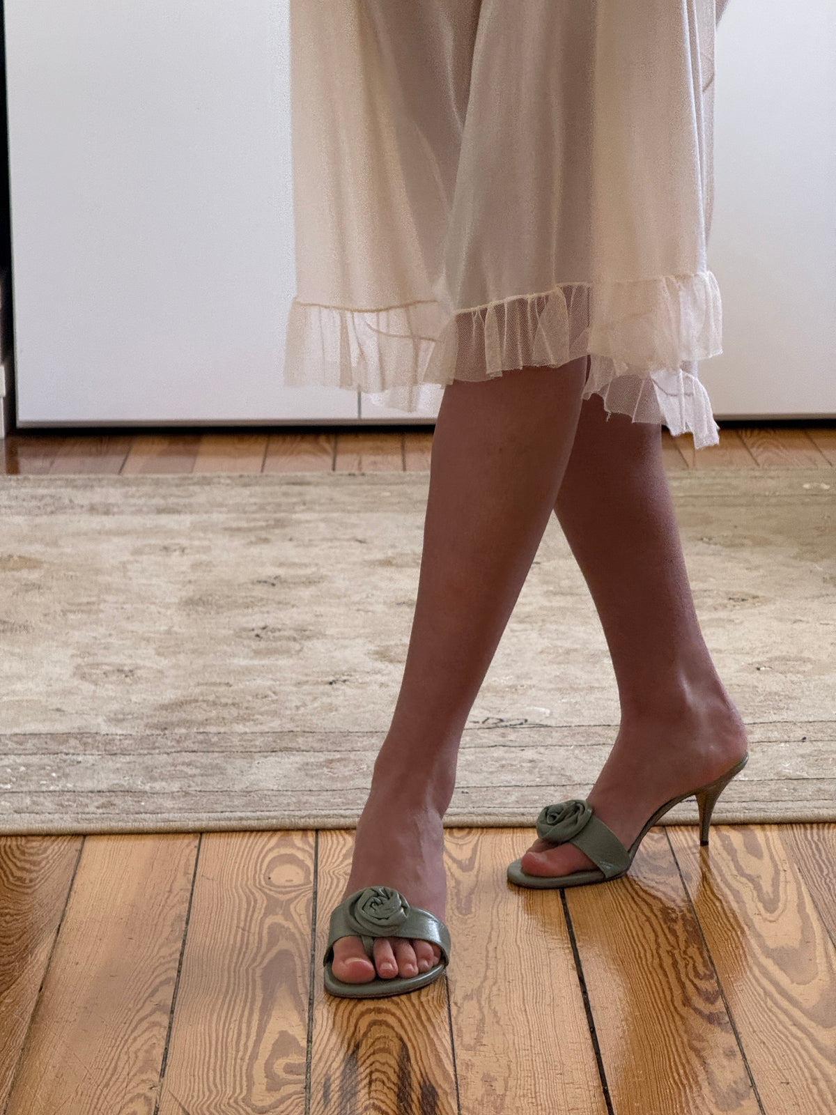 Vintage Floral Mules (38,5)