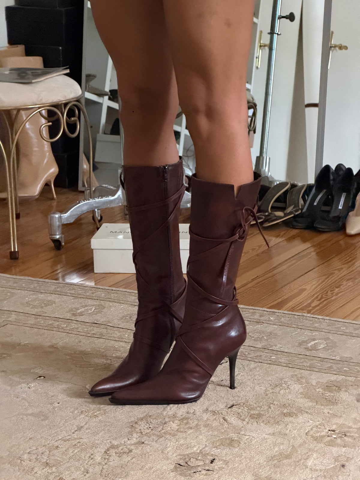 Vintage Leather Boots (39)