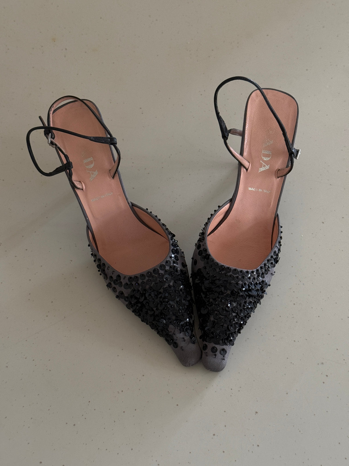 Prada Sequin Heels (38)