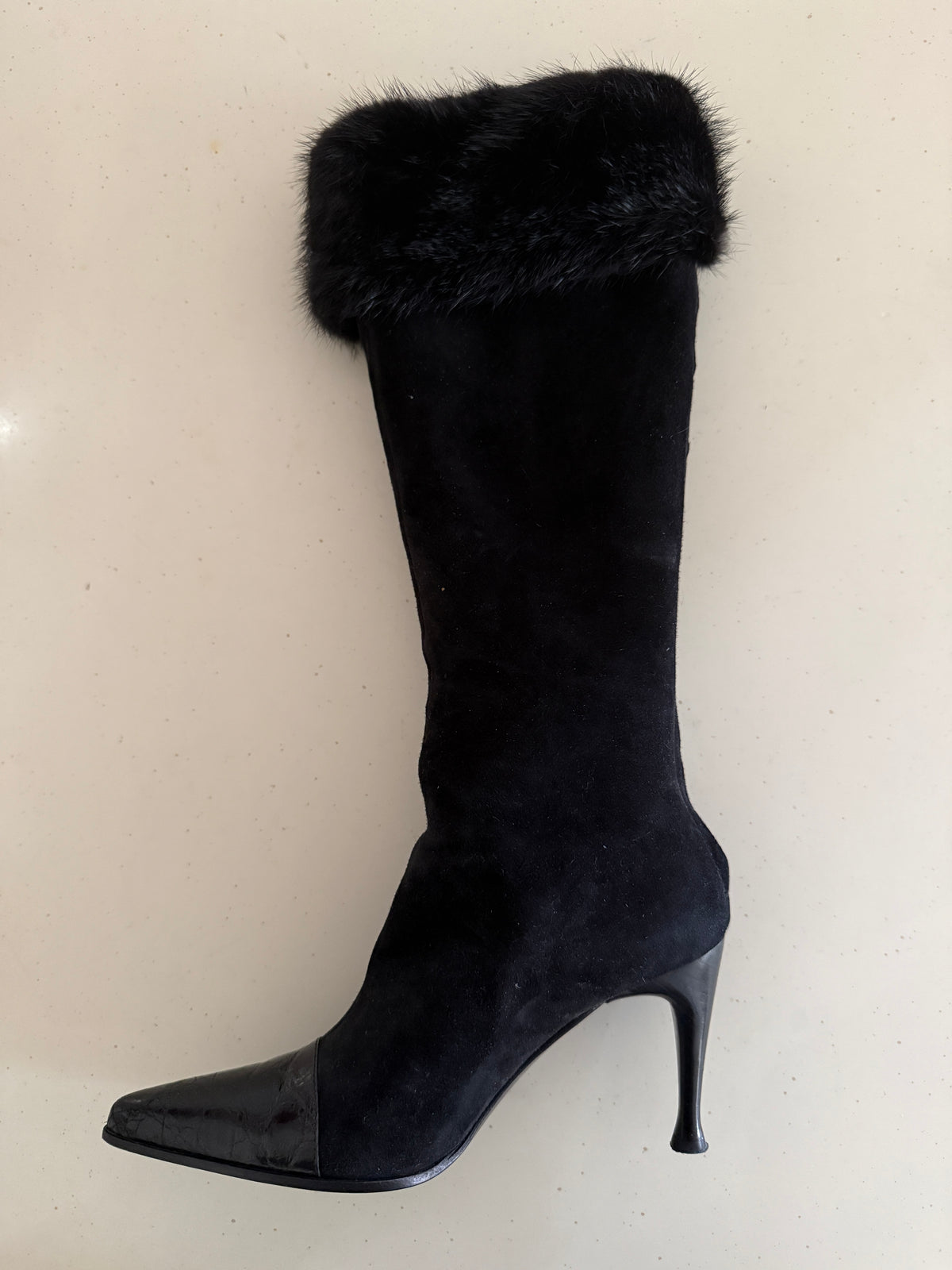Sergio Rossi Fur Boots (35,5)