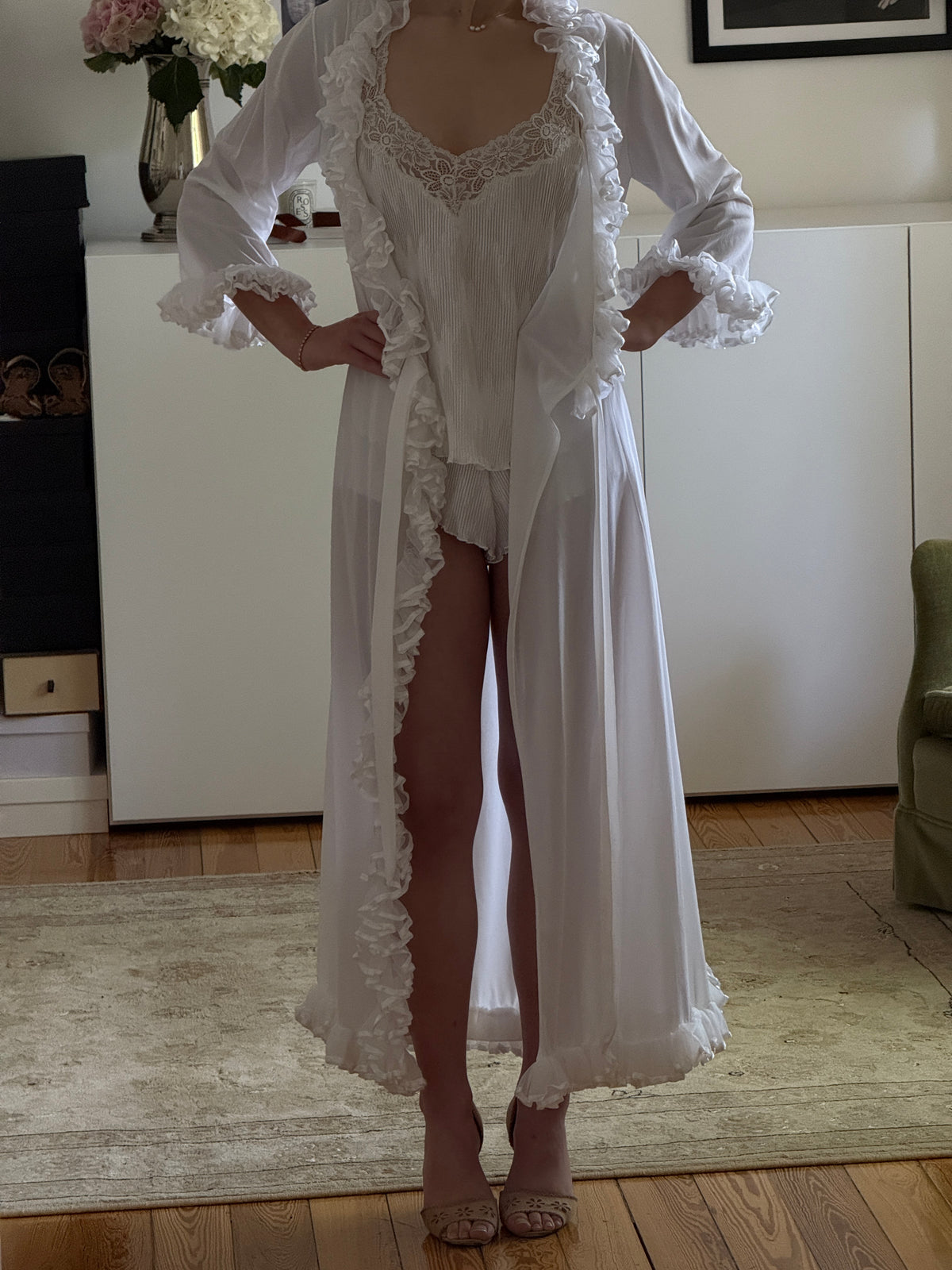 Vintage Ruffle Robe (s)