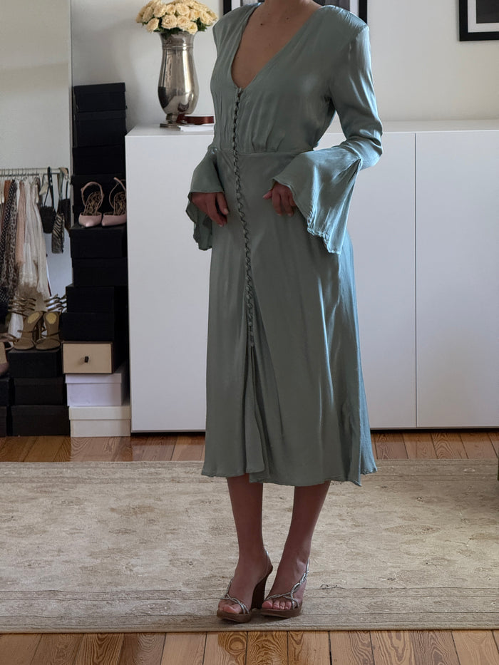 Silk Midi Dress (s)