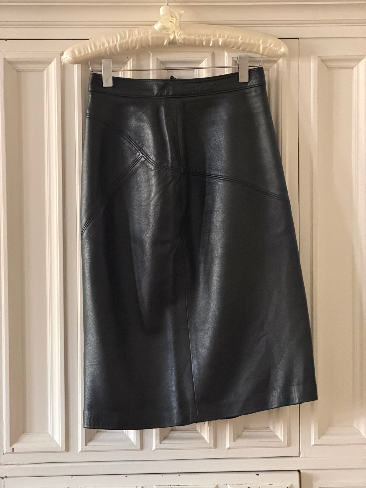Vintage Leather Skirt (xs)