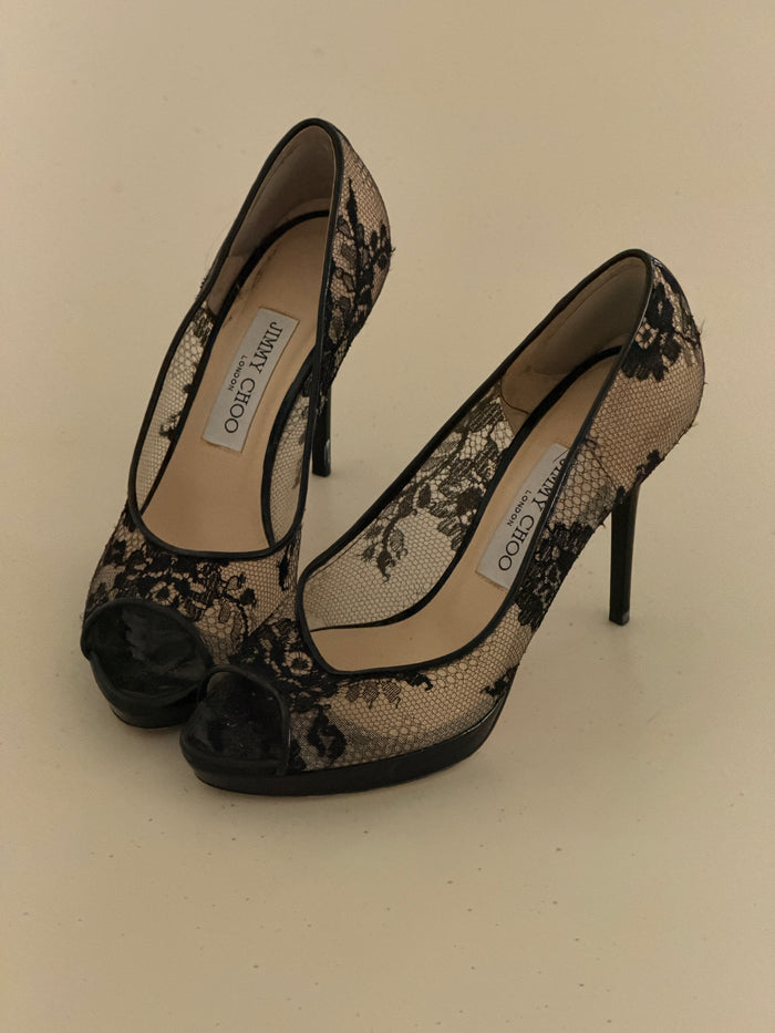 Jimmy Choo Lace Heels (37)