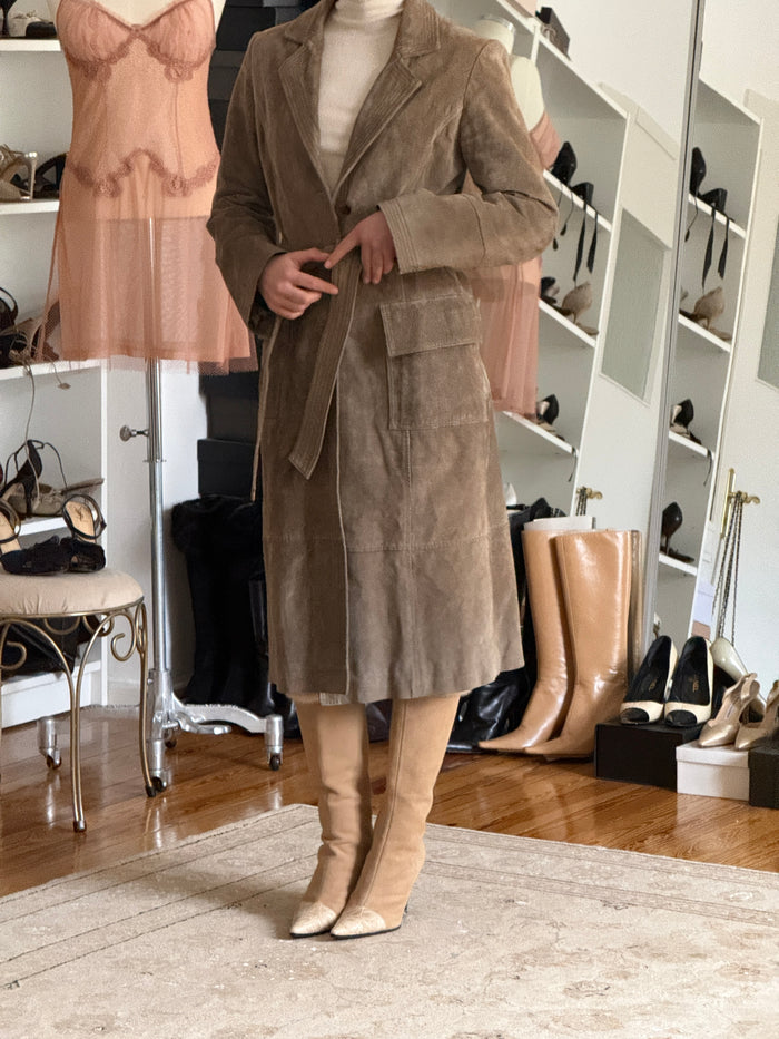 Suede Leather Coat (s)