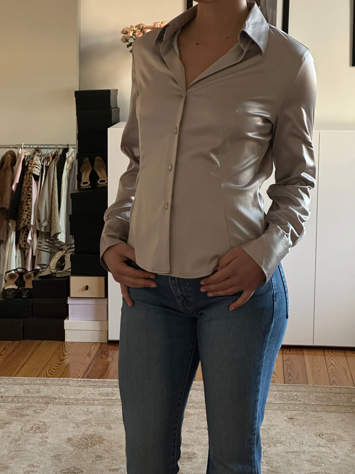 Vintage Satin Top (s)