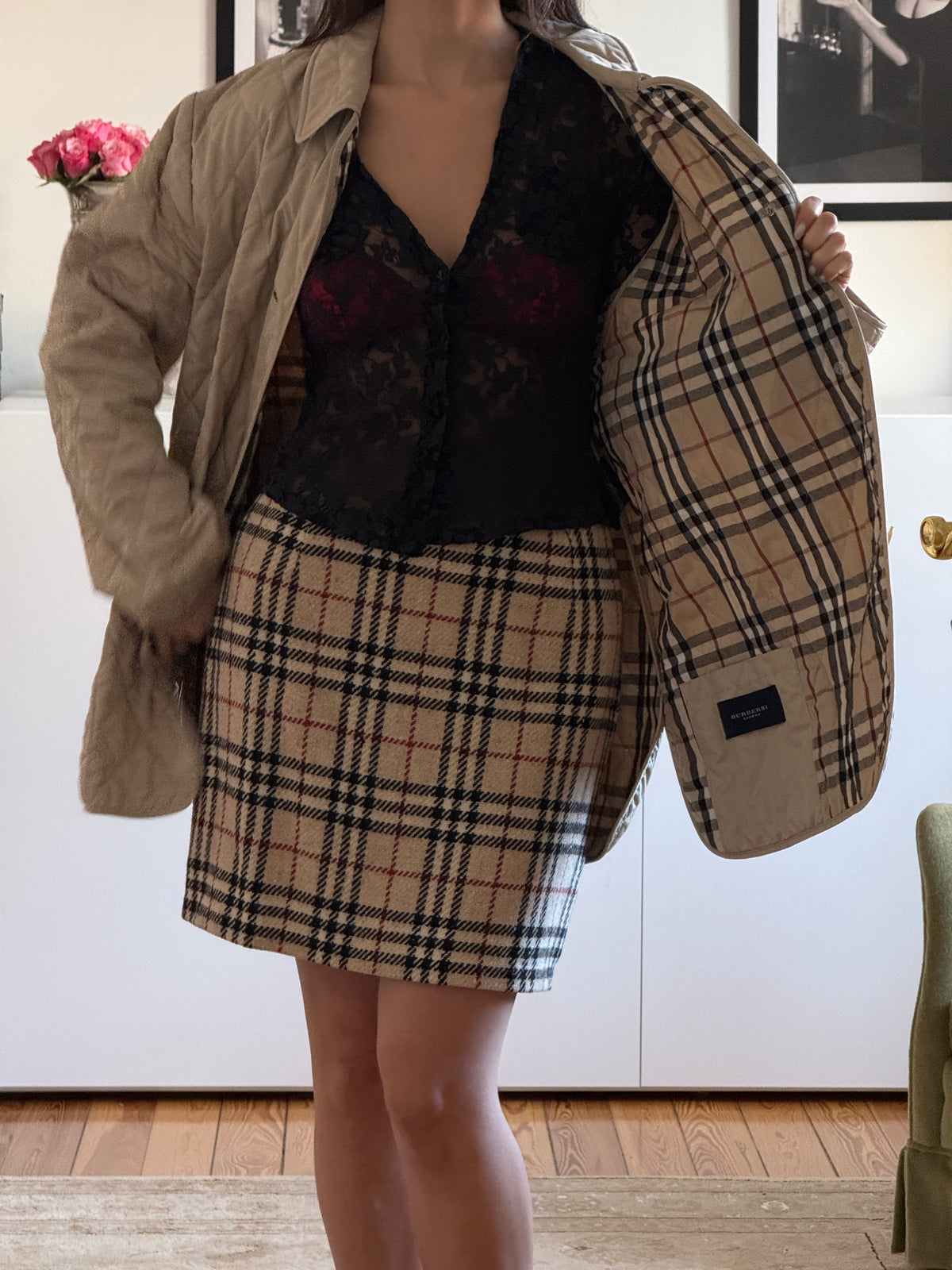 Vintage Burberry Coat (l)