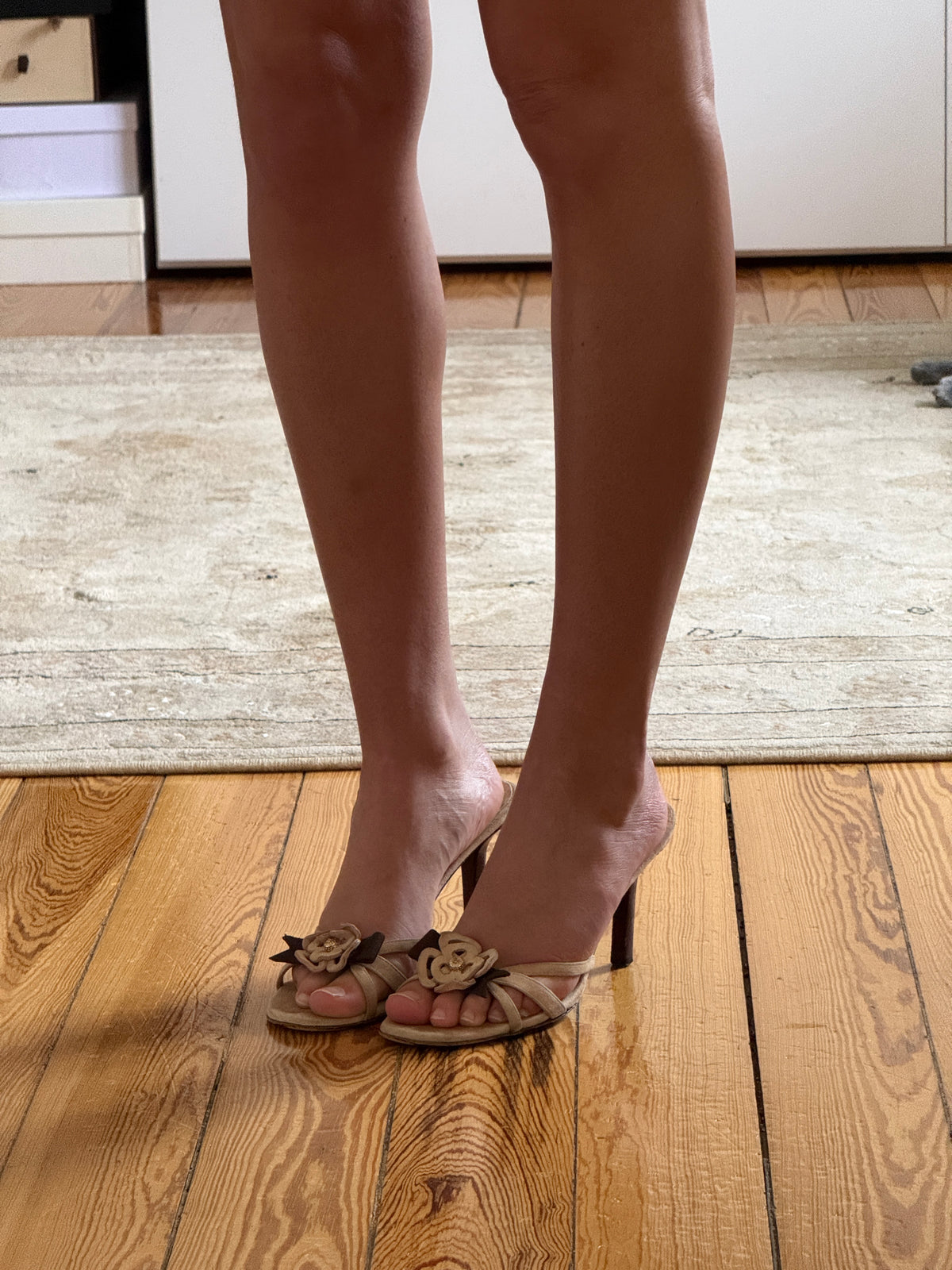 Chanel Floral Mules (38)