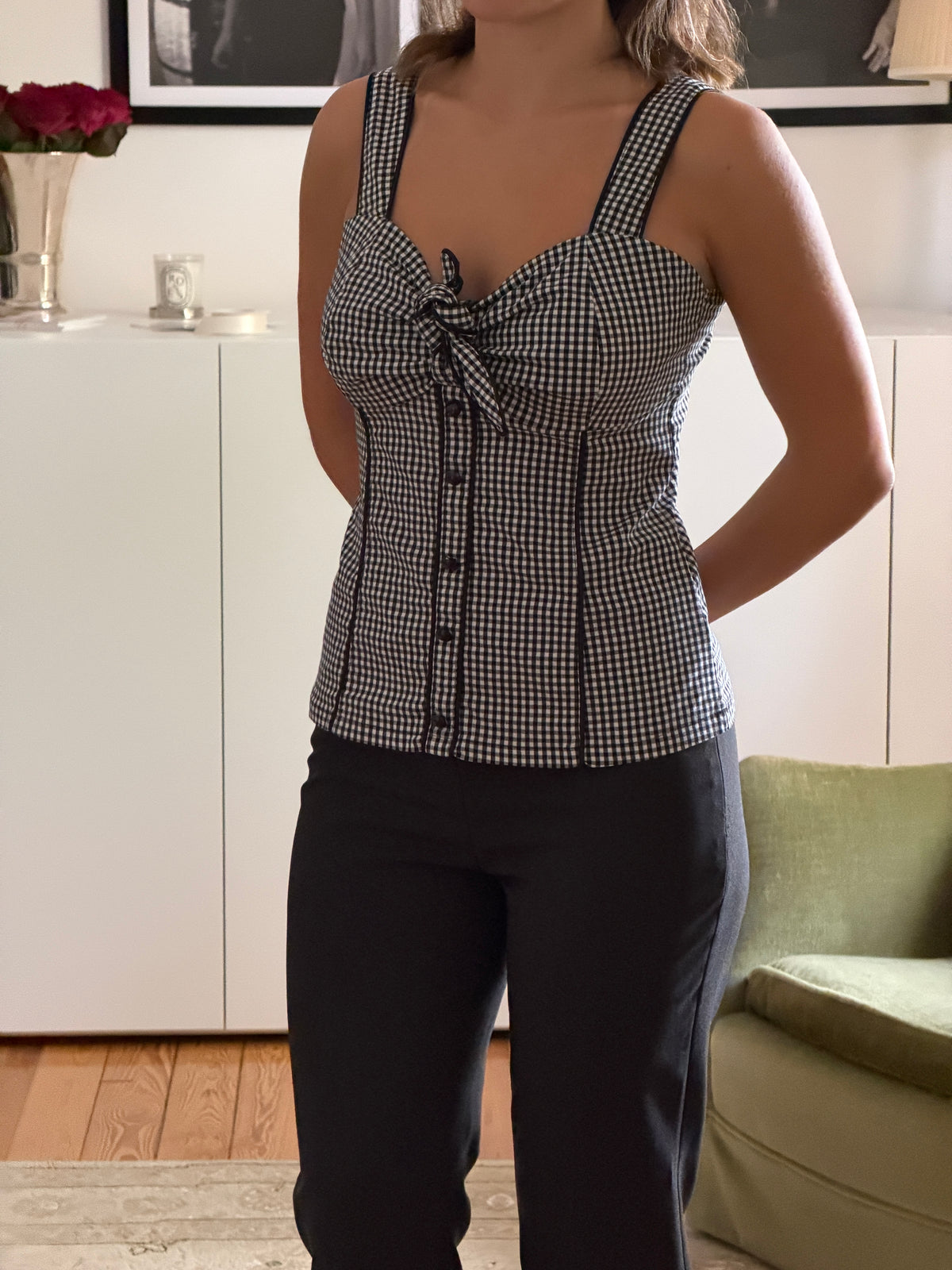 Checkered Corset Top (s)
