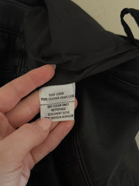 Vintage Leather Skirt (xs)