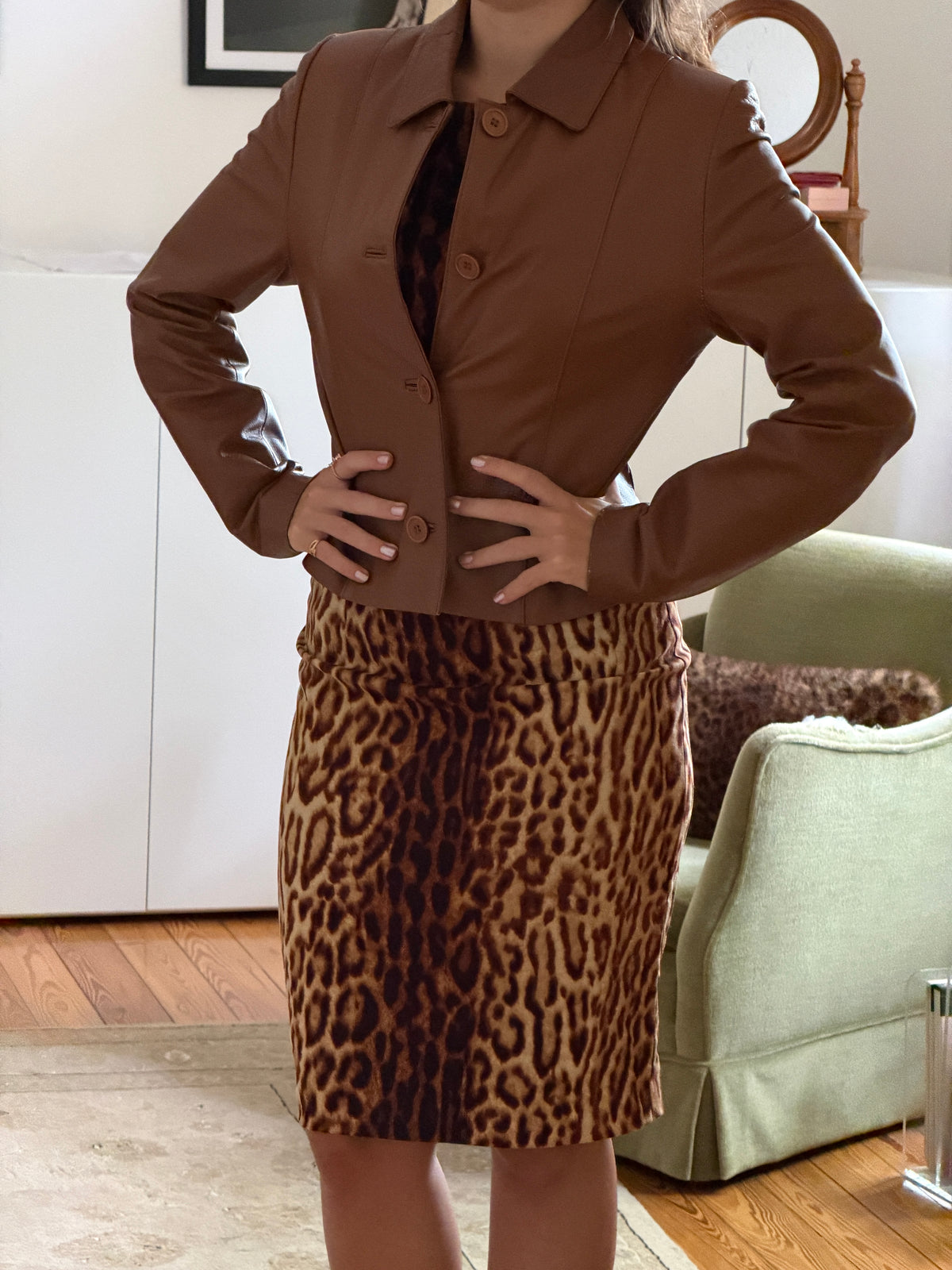 Vintage Leather Blazer (s)