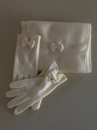 Vintage Scarf & Gloves