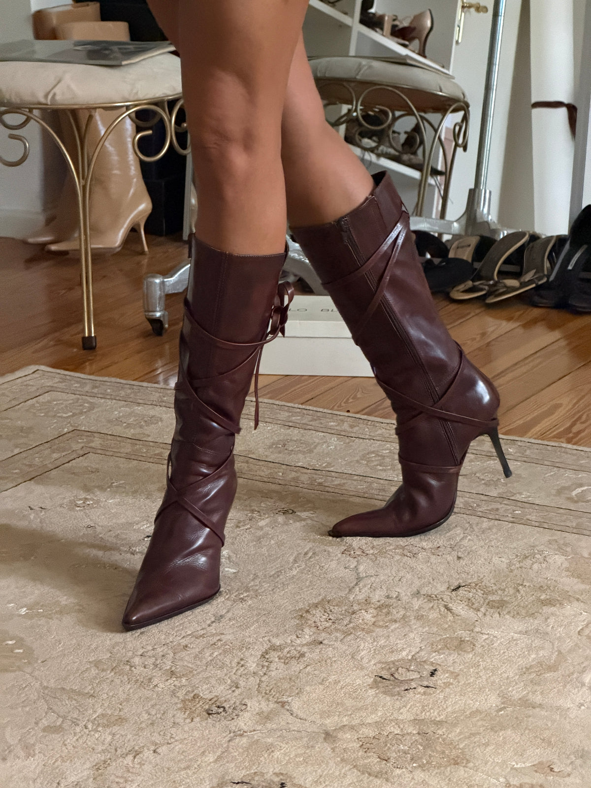 Vintage Leather Boots (39)