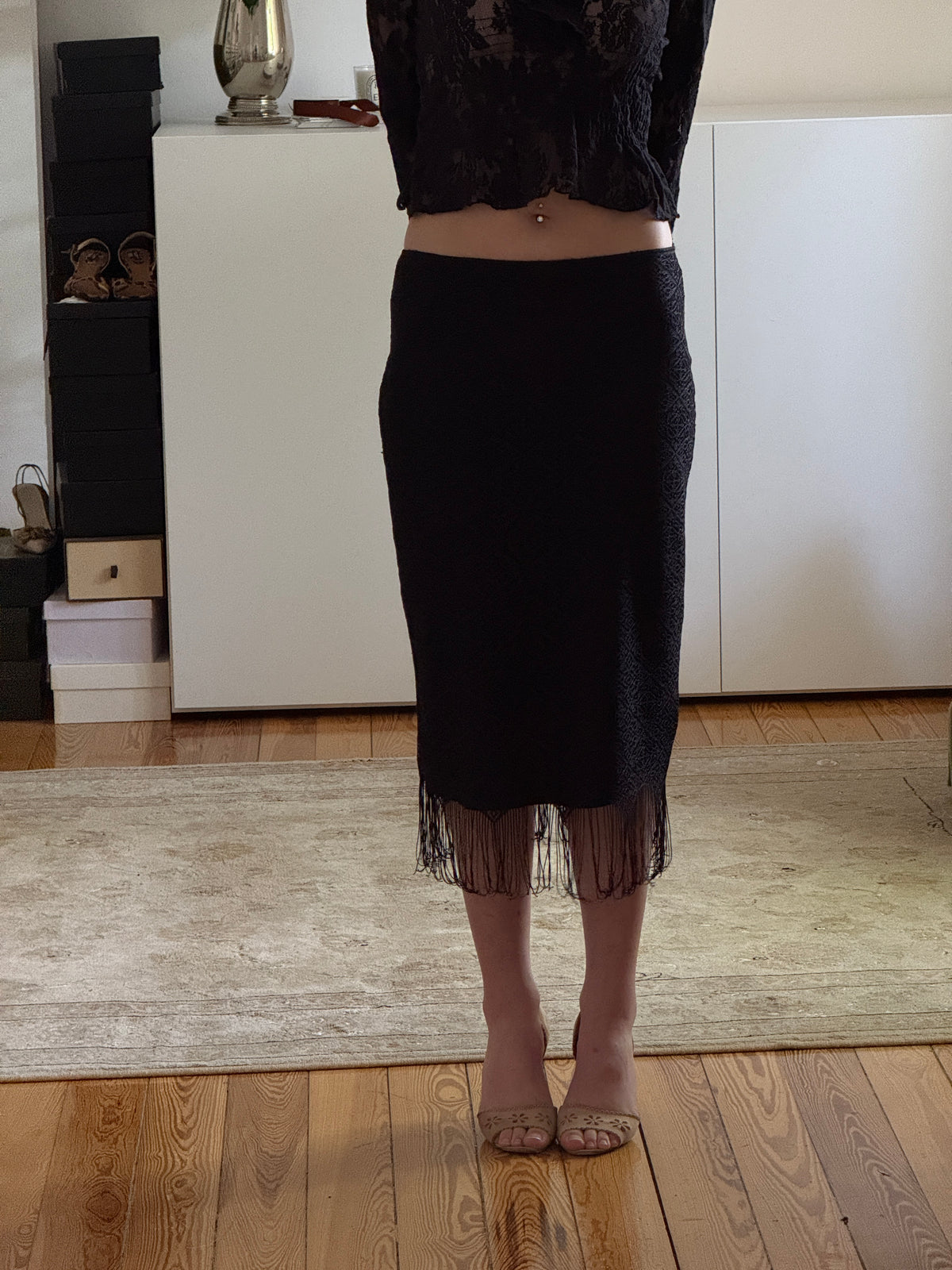 Vintage Fringe Skirt (m)