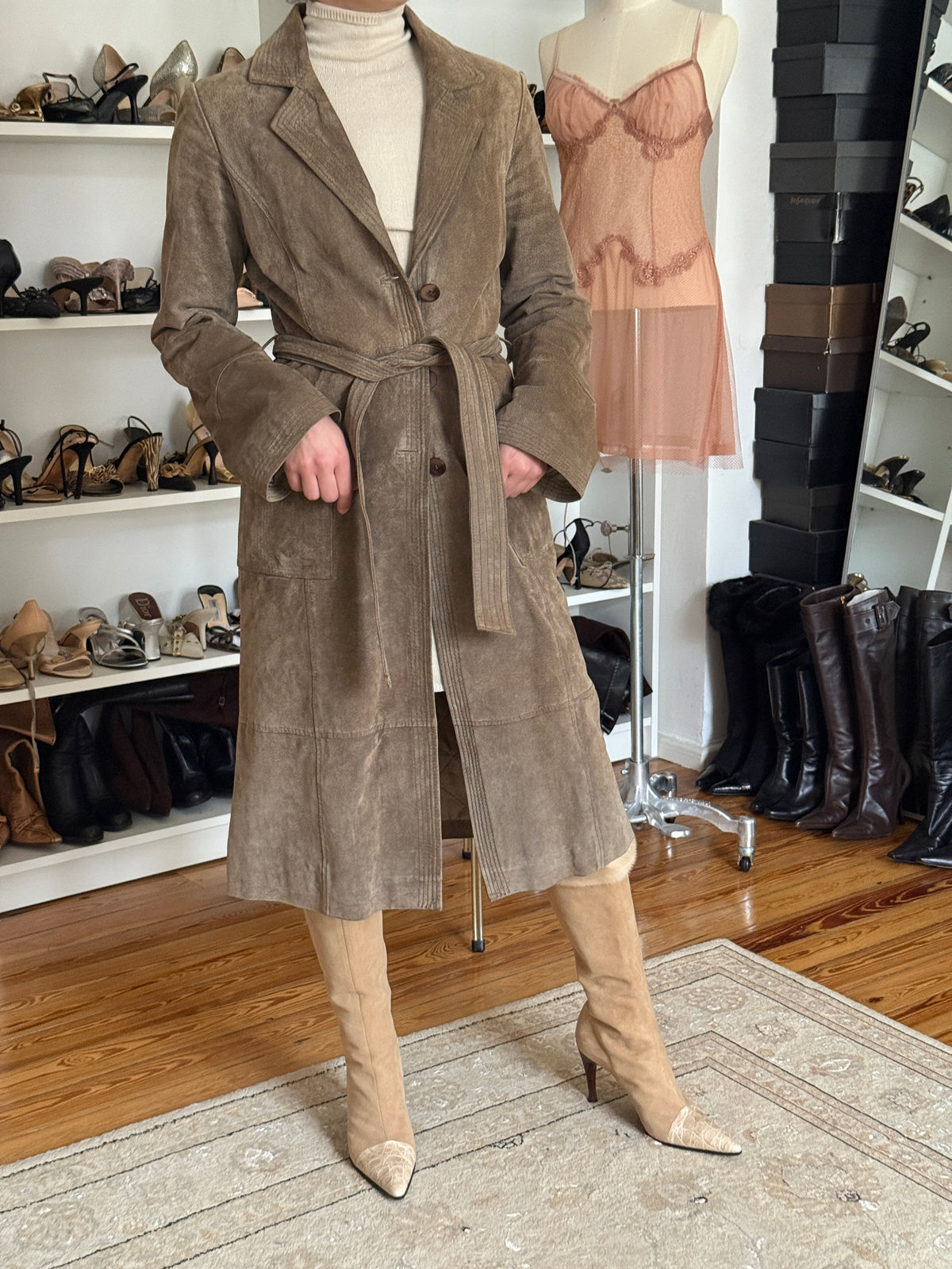 Suede Leather Coat (s)