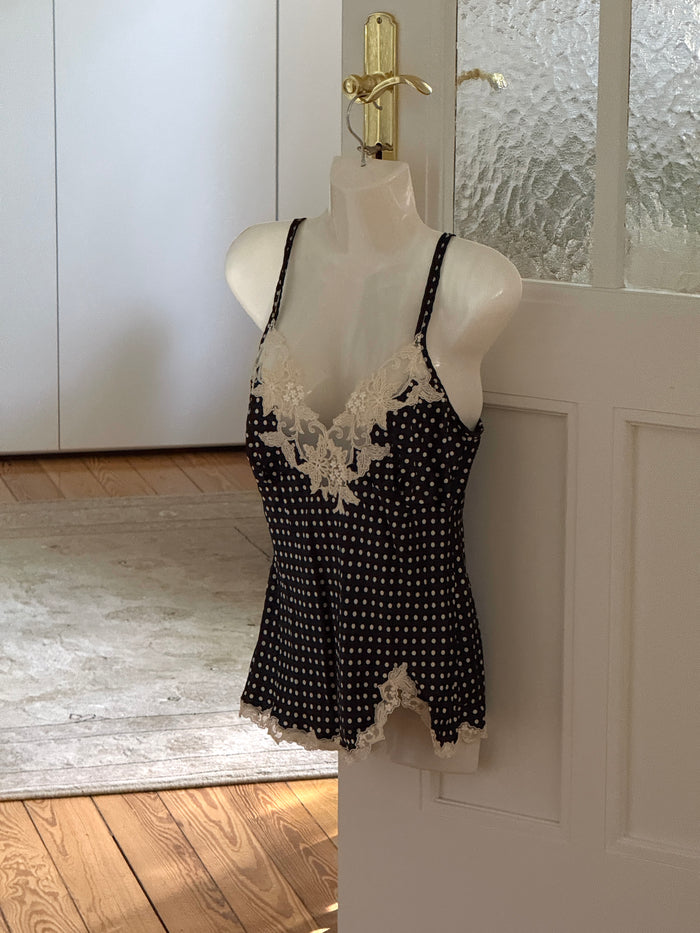 Polka Dot Silk Top (s)