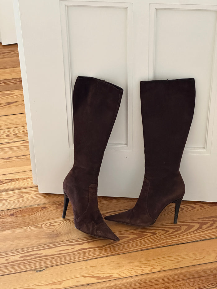 Italian Suede Boots (38)