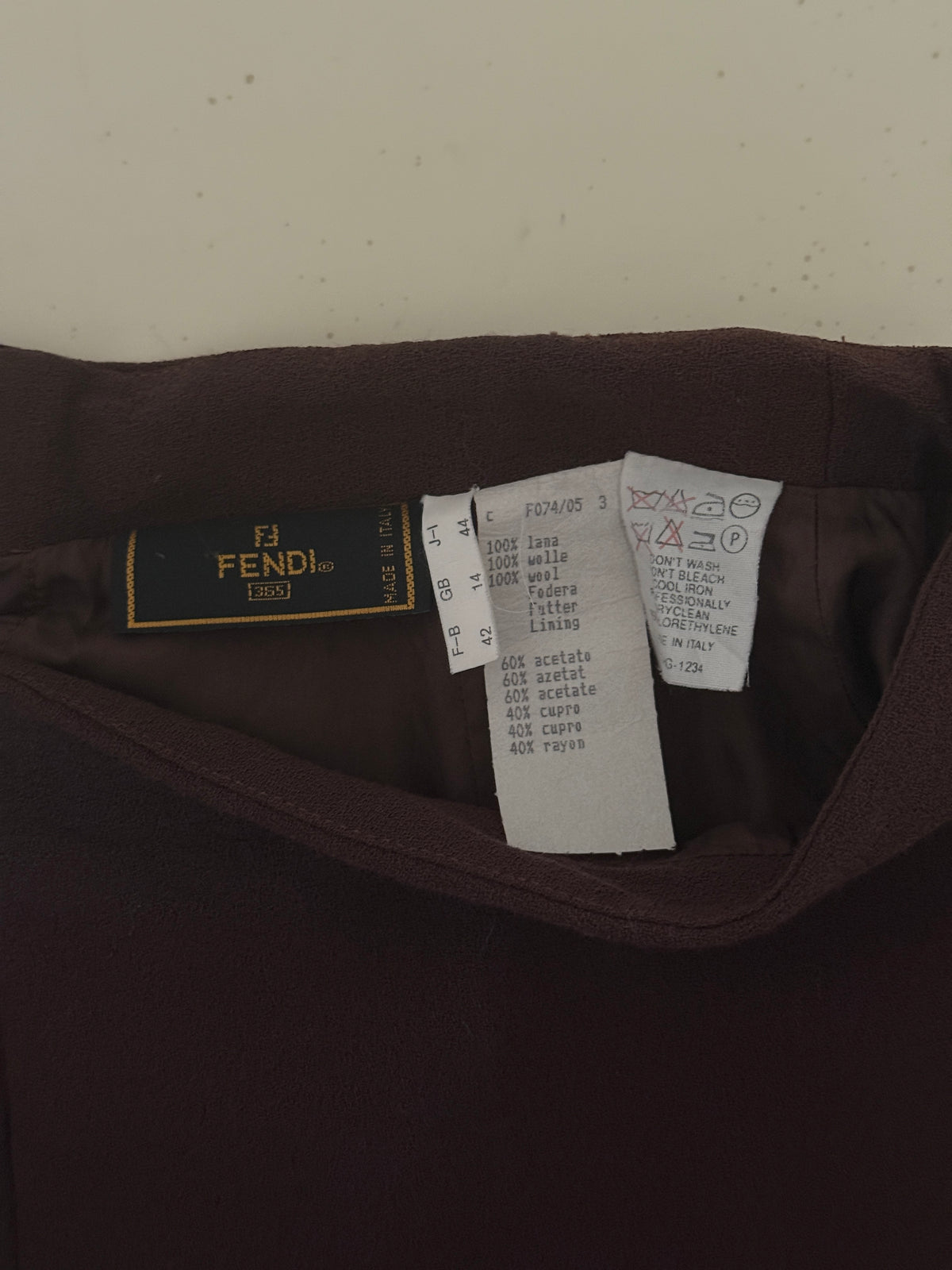 Fendi Wool Skirt (s)