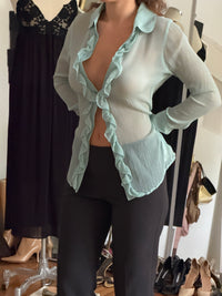 Silk Ruffle Blouse (s)