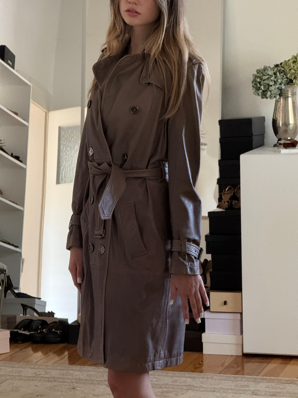 Burberry Leather Jacket (xs)