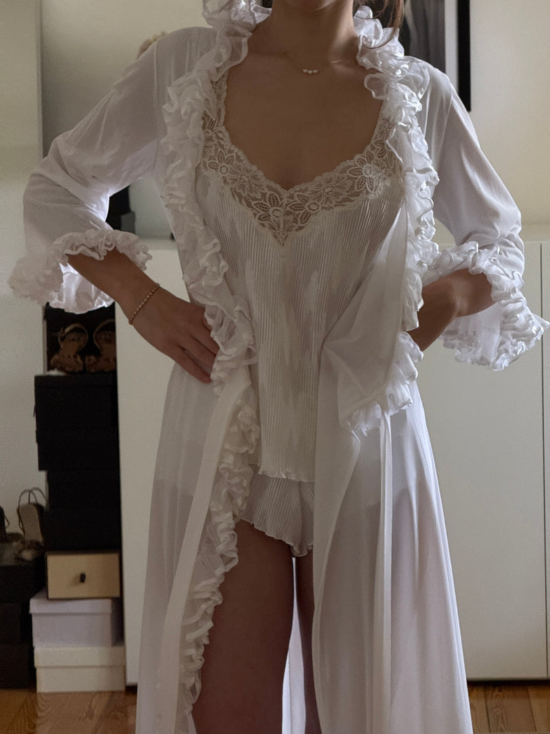 Vintage Ruffle Robe (s)
