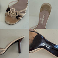 Chanel Floral Mules (38)