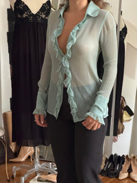 Silk Ruffle Blouse (s)