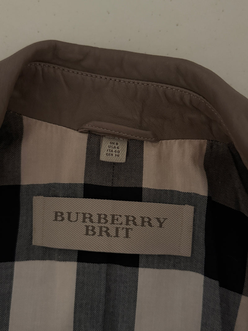 Burberry Leather Jacket (xs)
